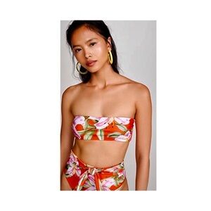 Mara Hoffman Abigail Bandeau Bikini Top.